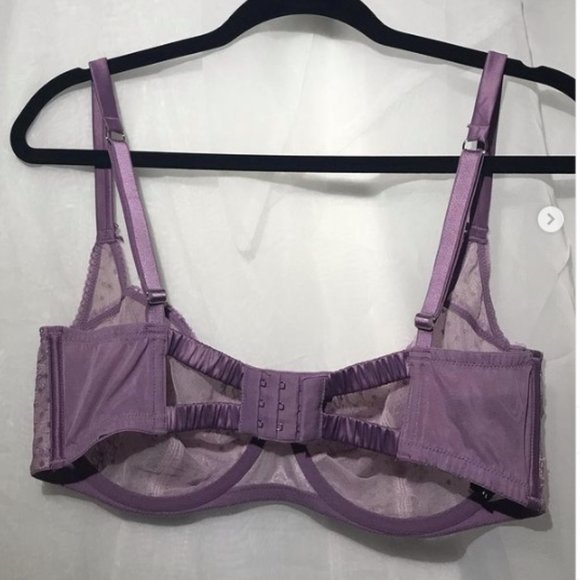 SOLD Purple Balcony Fit Bra Lace Bra See Through - Picture 2 of 3